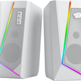 Redragon gs520 rgb desktop speakers white - Fun Touch