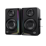 Redragon GS812 Wireless RGB Wooden Desktop Speakers 2.0 Channel Bookshelf