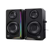 Redragon GS812 Wireless RGB Wooden Desktop Speakers 2.0 Channel Bookshelf