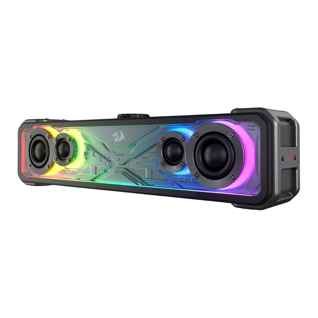 Redragon GS817 RGB Desktop Soundbar 2.0 Channel Stereo Speakers for Desktop