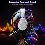 Redragon h231 scream wired gaming headset white - Fun Touch