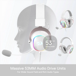 Redragon H510 ZEUS X RGB White Wired Gaming Headset Headset 3.5