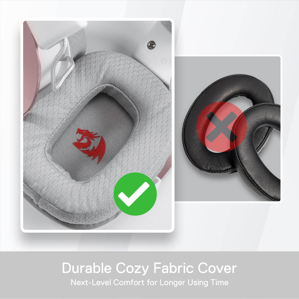 Redragon H510 ZEUS X RGB White Wired Gaming Headset Headset 3.5