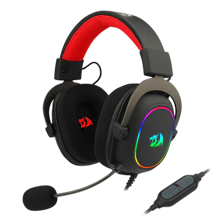 Redragon h510 zeus-x rgb wired gaming headset - 7.1 surround sound - Fun Touch