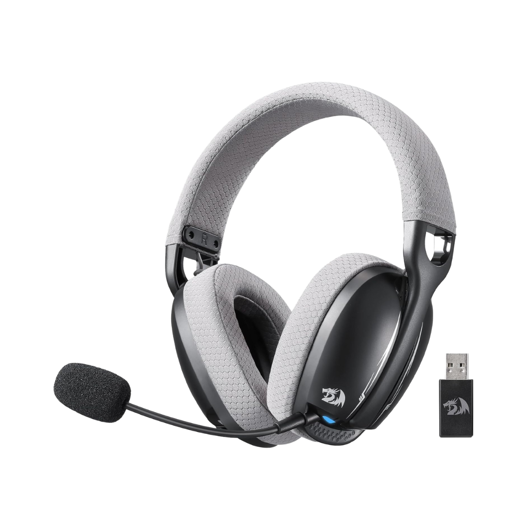 Redragon H878 3 Mode Wireless Blue Lighting Gaming Headset Lightweight 7.1