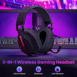 Redragon H888 Wireless Gaming Headset with 7.1 Surround Sound Free
