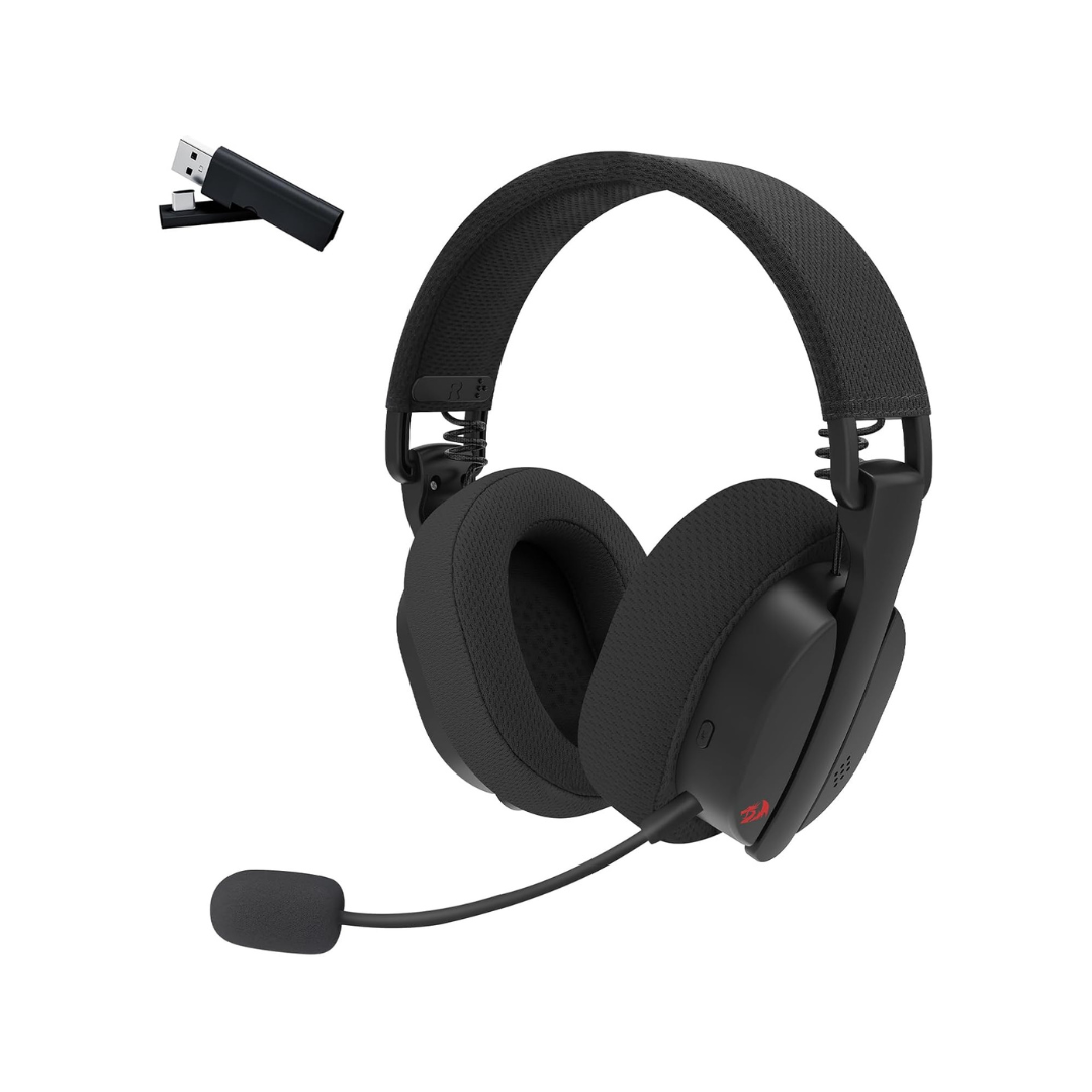 Redragon H888 Wireless Gaming Headset with 7.1 Surround Sound Tri Mode Gaming