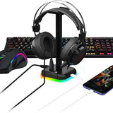 Redragon ha300 scepter pro headset stand rgb backlit gaming headphone stand
