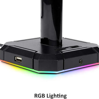 Redragon ha300 scepter pro headset stand rgb backlit gaming headphone stand
