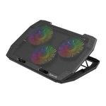 Redragon Ingrid GCP511 laptop cooler 3 fans RGB up to 17 Black Cooling Stands
