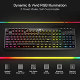 Redragon K513 RGB Membrane Gaming Keyboard Standard 104 Keys Linear Mechanical