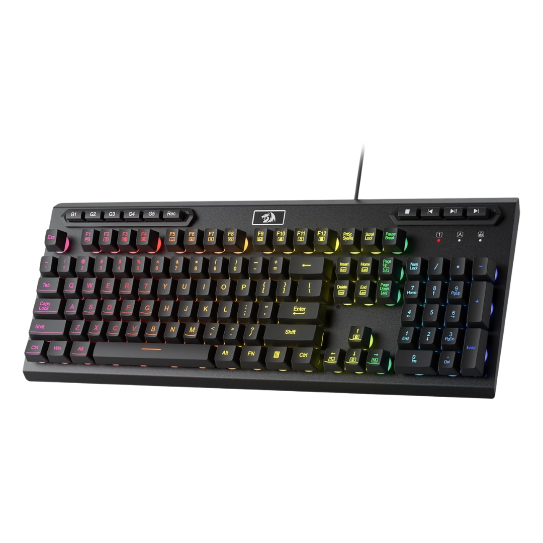 Redragon K513 RGB Membrane Gaming Keyboard Standard 104 Keys Linear Mechanical