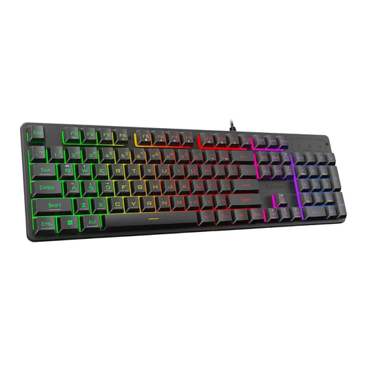 Redragon k521 upgrade rainbow led gaming keyboard 104 keys - keyboard