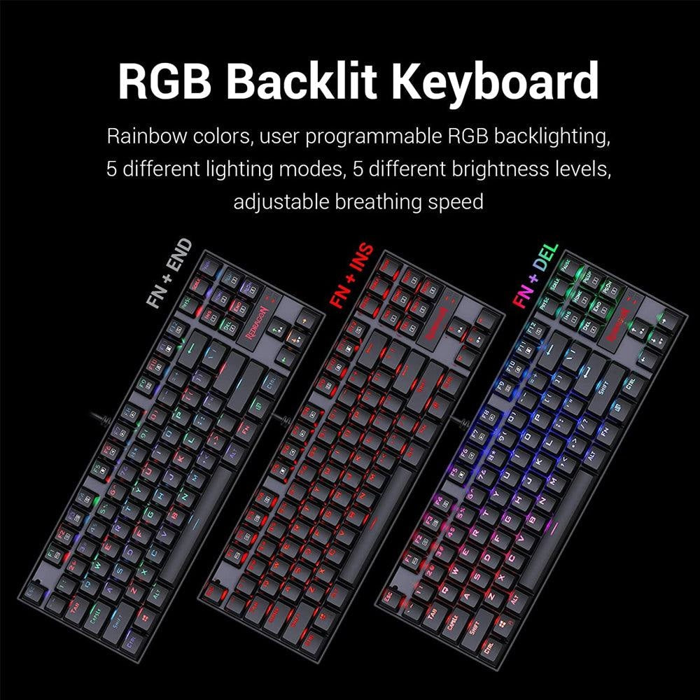 Redragon K552 KUMARA Mechanical Gaming Keyboard ARABIC JOD 28