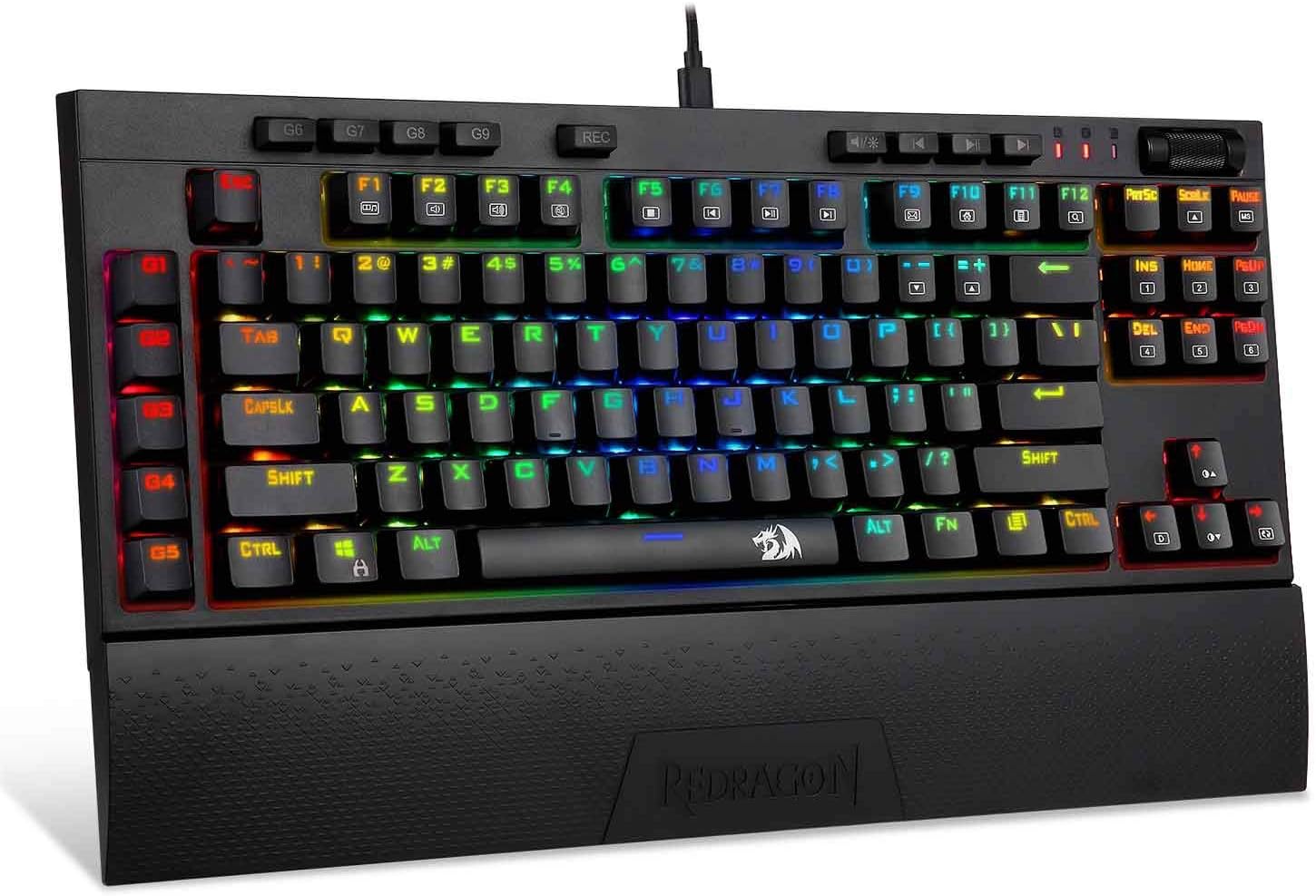 Redragon K588 RGB Backlit Mechanical Gaming Keyboard with Programmable Keys