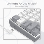 Redragon K617 Fizz 60% Wired RGB Gaming Keyboard 61 Keys Hot Swap Compact