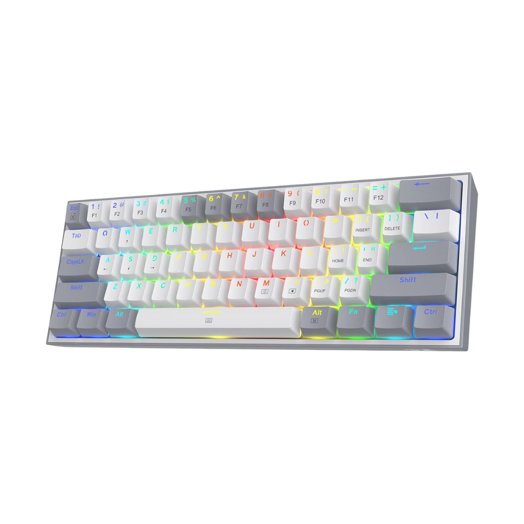 Redragon K617 Fizz 60% Wired RGB Gaming Keyboard 61 Keys Hot Swap Compact