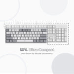 Redragon K617 Fizz 60% Wired RGB Gaming Keyboard 61 Keys Hot Swap Compact