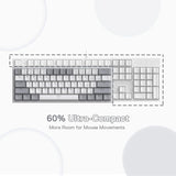 Redragon K617 Fizz 60% Wired RGB Gaming Keyboard 61 Keys Hot Swap Compact