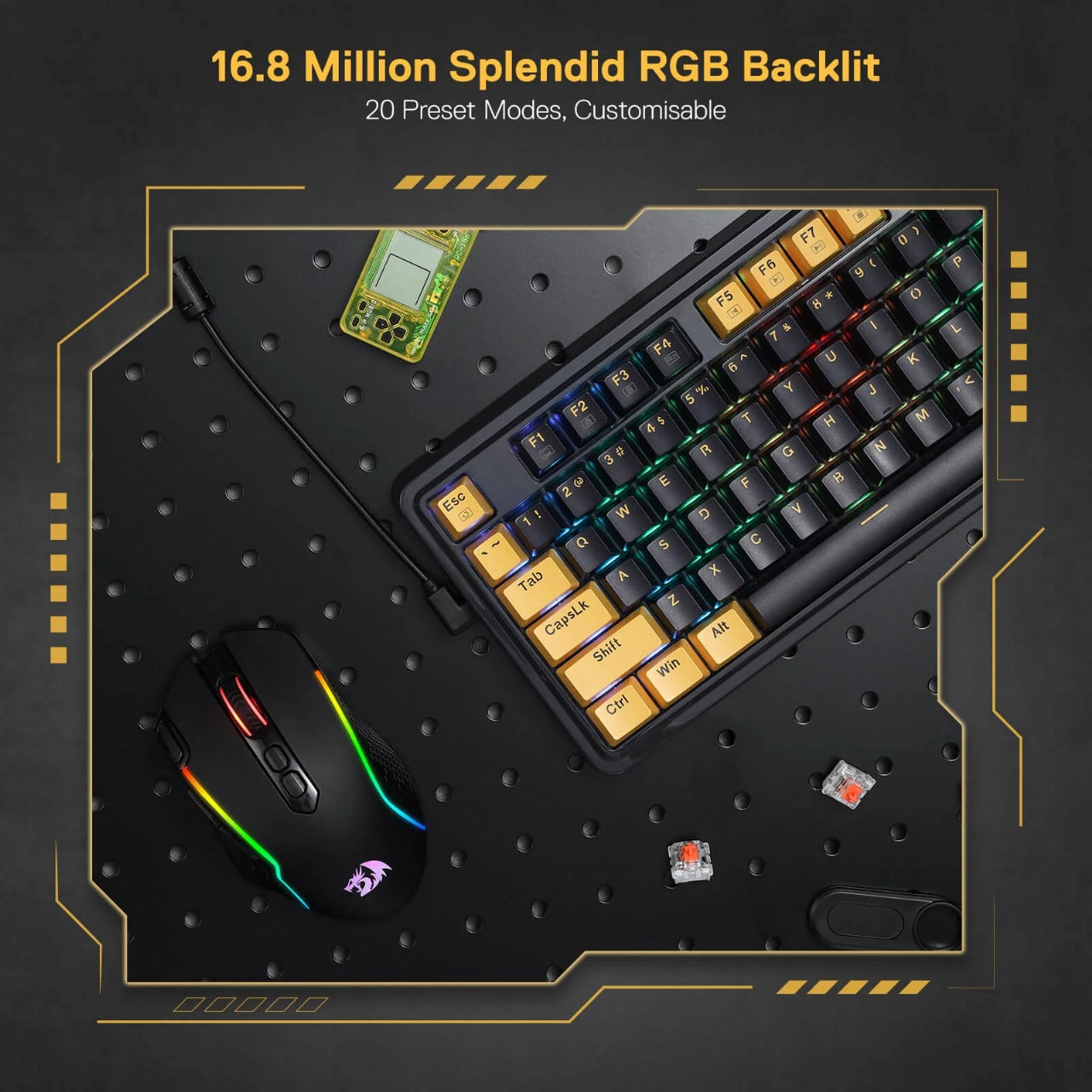 Redragon k649 78% wired gasket rgb gaming keyboard - Fun Touch