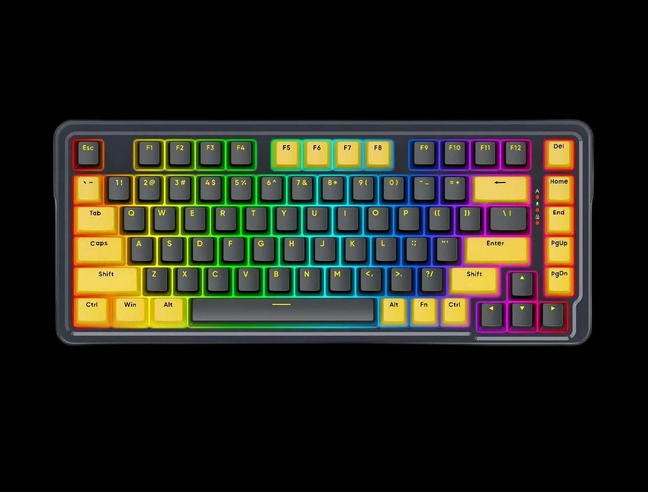 Redragon k649 78% wired gasket rgb gaming keyboard - Fun Touch