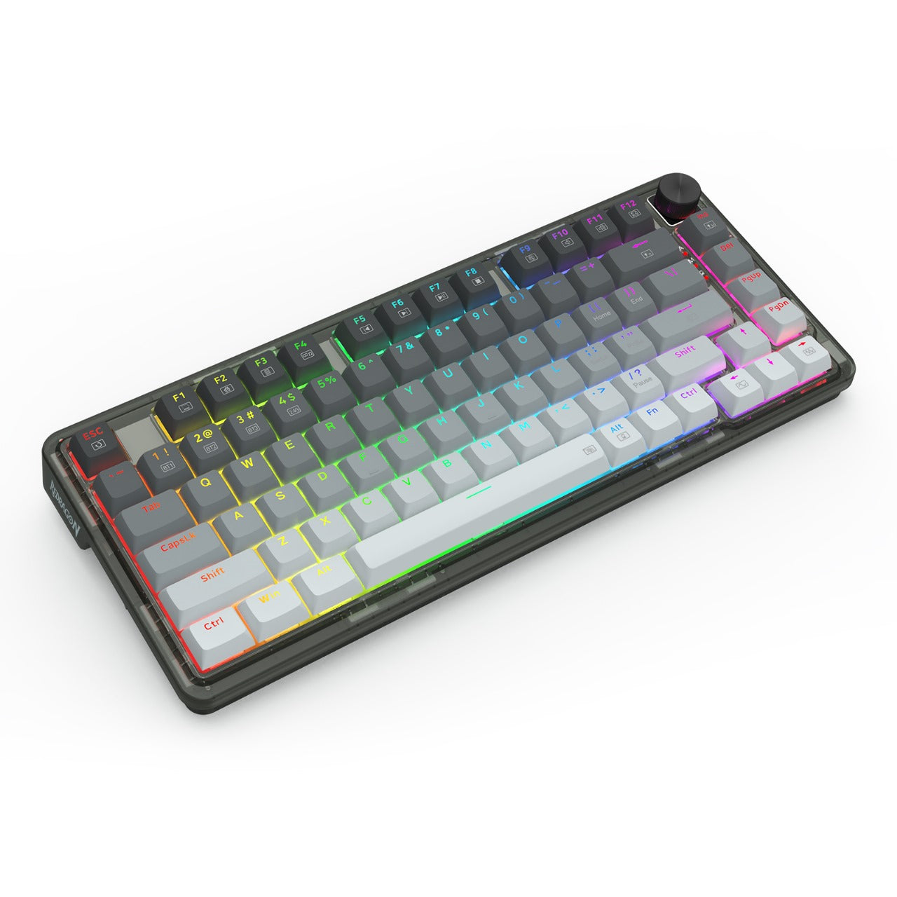 Redragon K673 GG 75% Wireless Gasket RGB Gaming Keyboard 3 Modes 81 Keys PBT