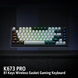 Redragon k673 pro 75% wireless gasket rgb gaming keyboard - Fun Touch