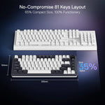 Redragon K673 PRO 75% Wireless Gasket RGB Gaming Keyboard Keyboard