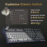 Redragon K688 Wireless Mechanical Keyboard 3 Mode Gasket Mounted RGB Gaming