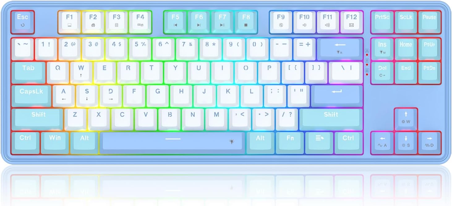 Redragon K707 80% Wired Gasket RGB Gaming Keyboard Keyboard