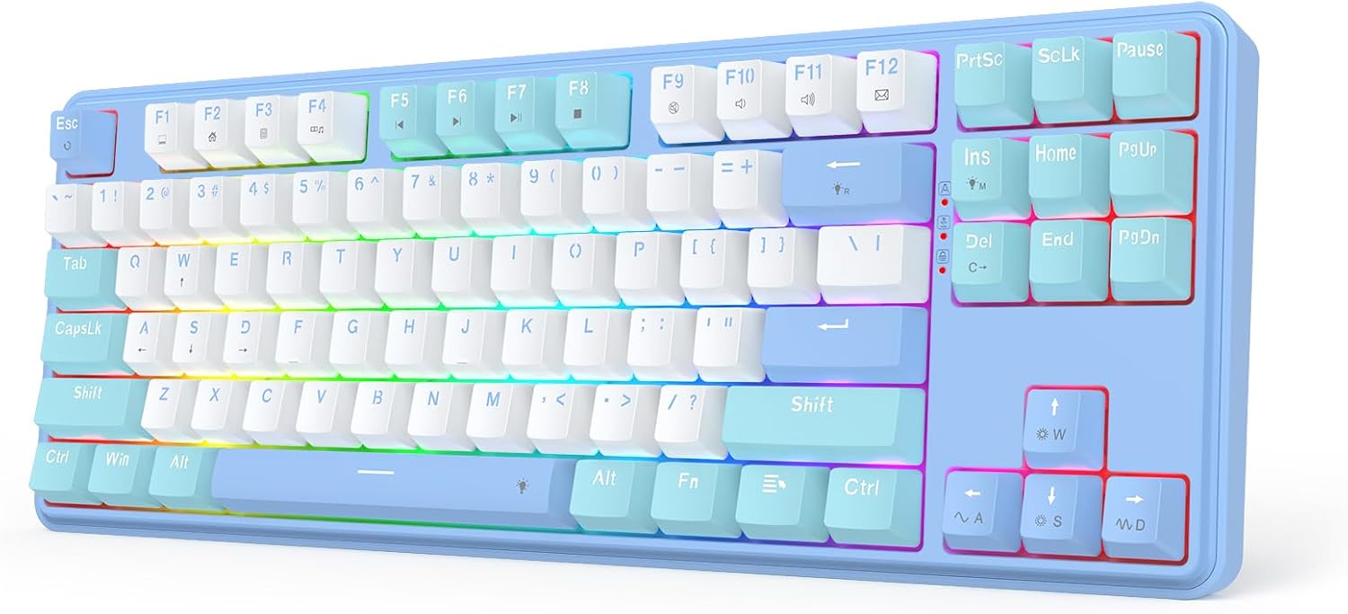 Redragon K707 80% Wired Gasket RGB Gaming Keyboard Keyboard