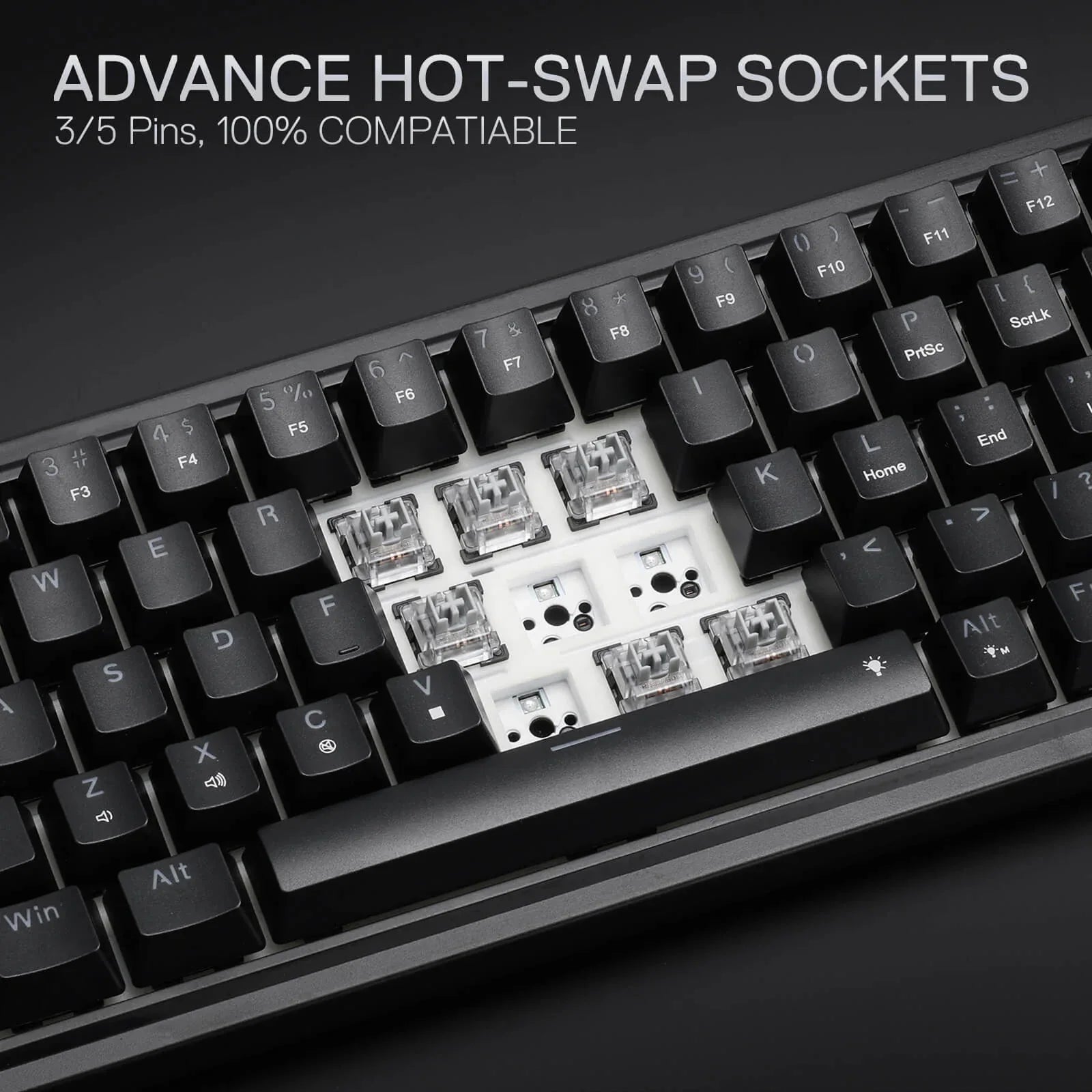 Redragon K709 65% Wired Gasket RGB Gaming Keyboard Keyboard