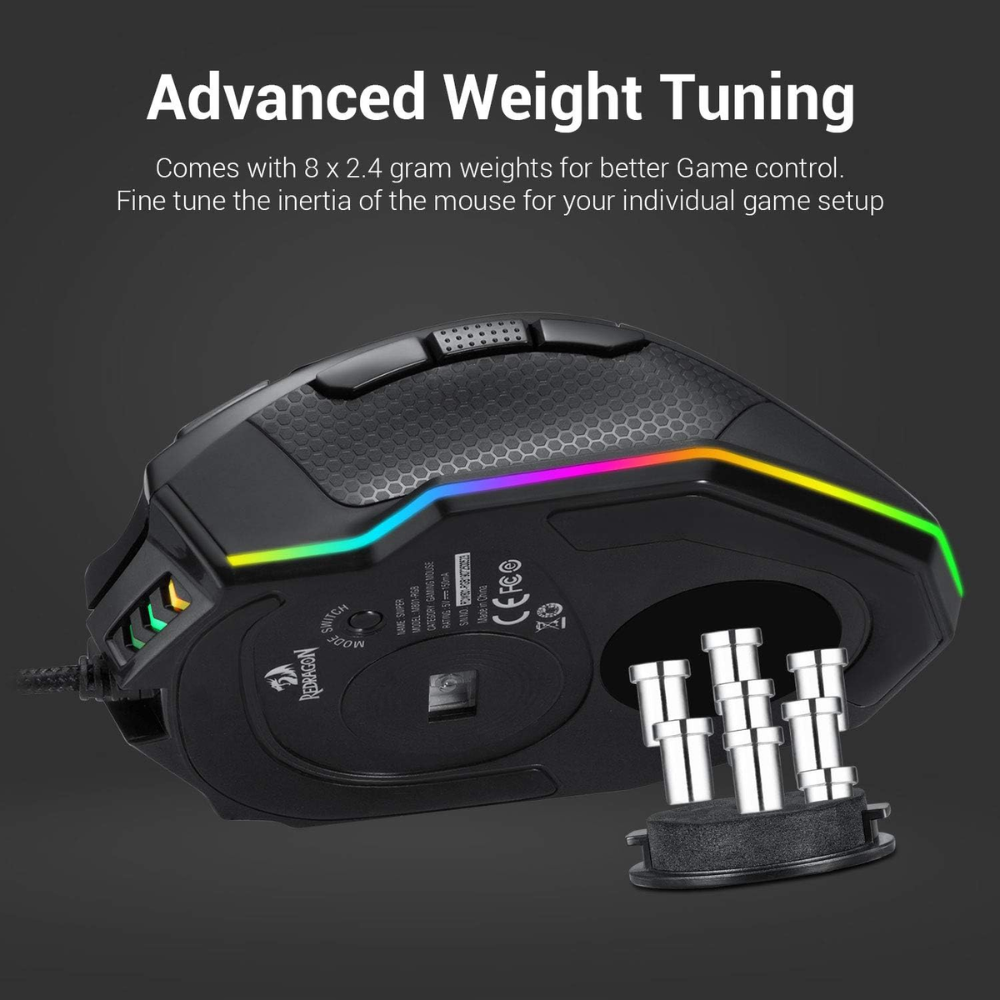Redragon M801 Gaming Mouse LED RGB Mouse