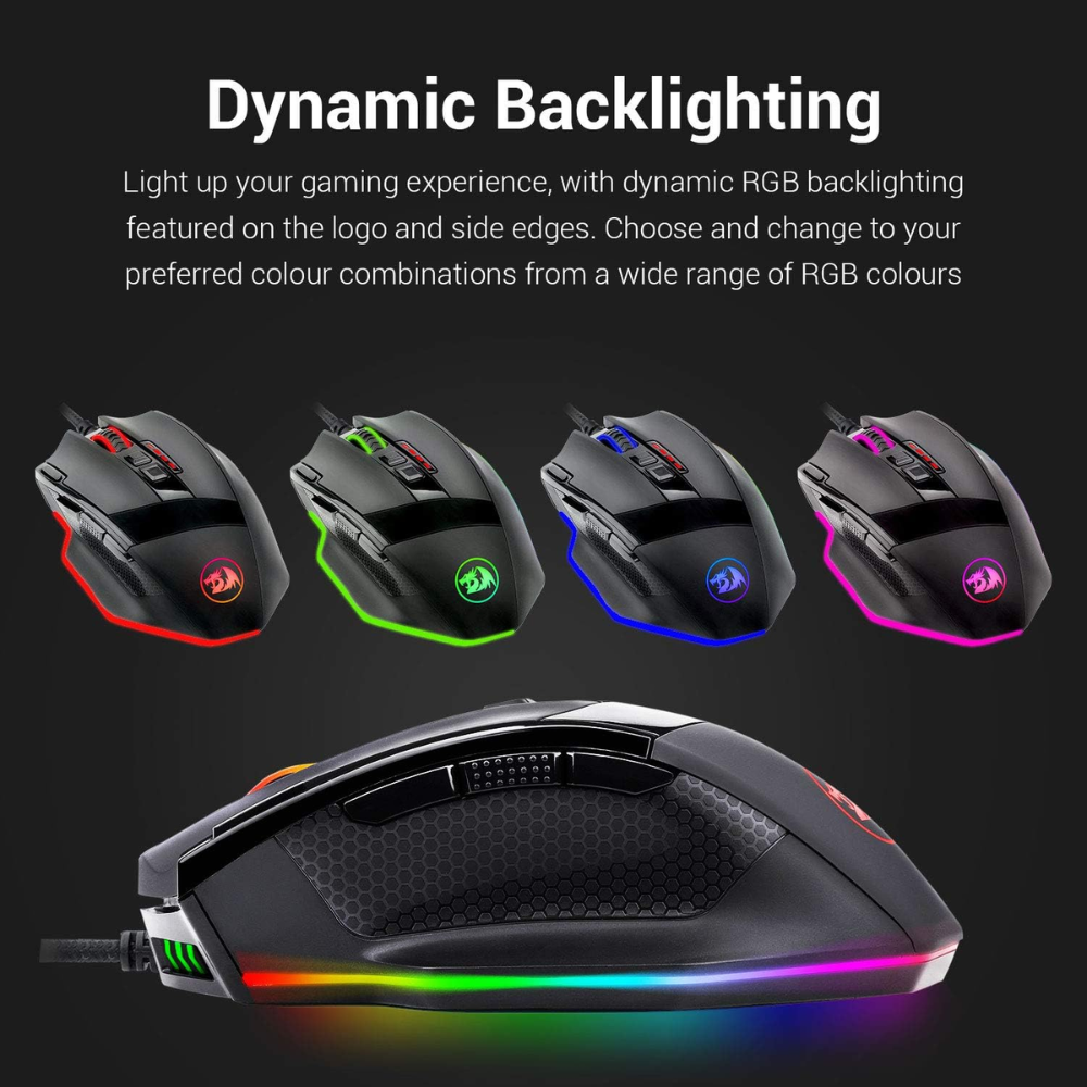 Redragon m801 gaming mouse led rgb JOD 20