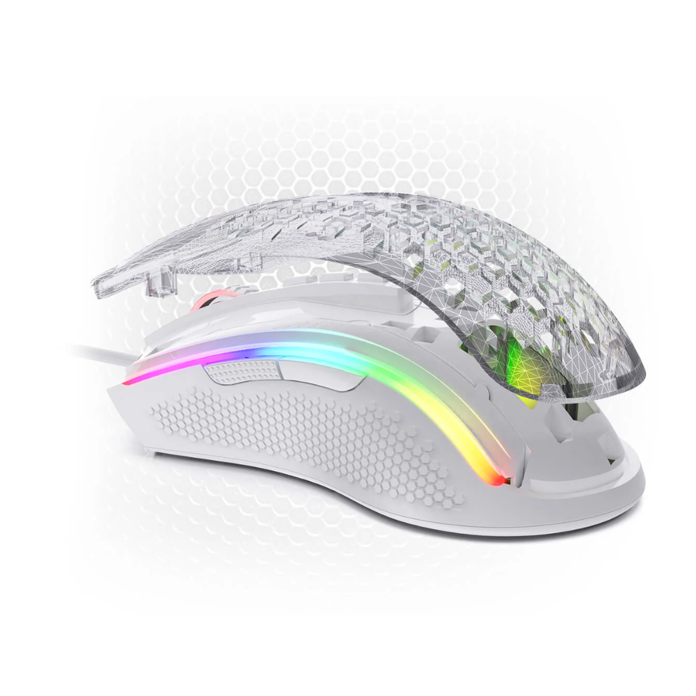 Redragon M808 Storm White Lightweight RGB Gaming Mouse Mouse