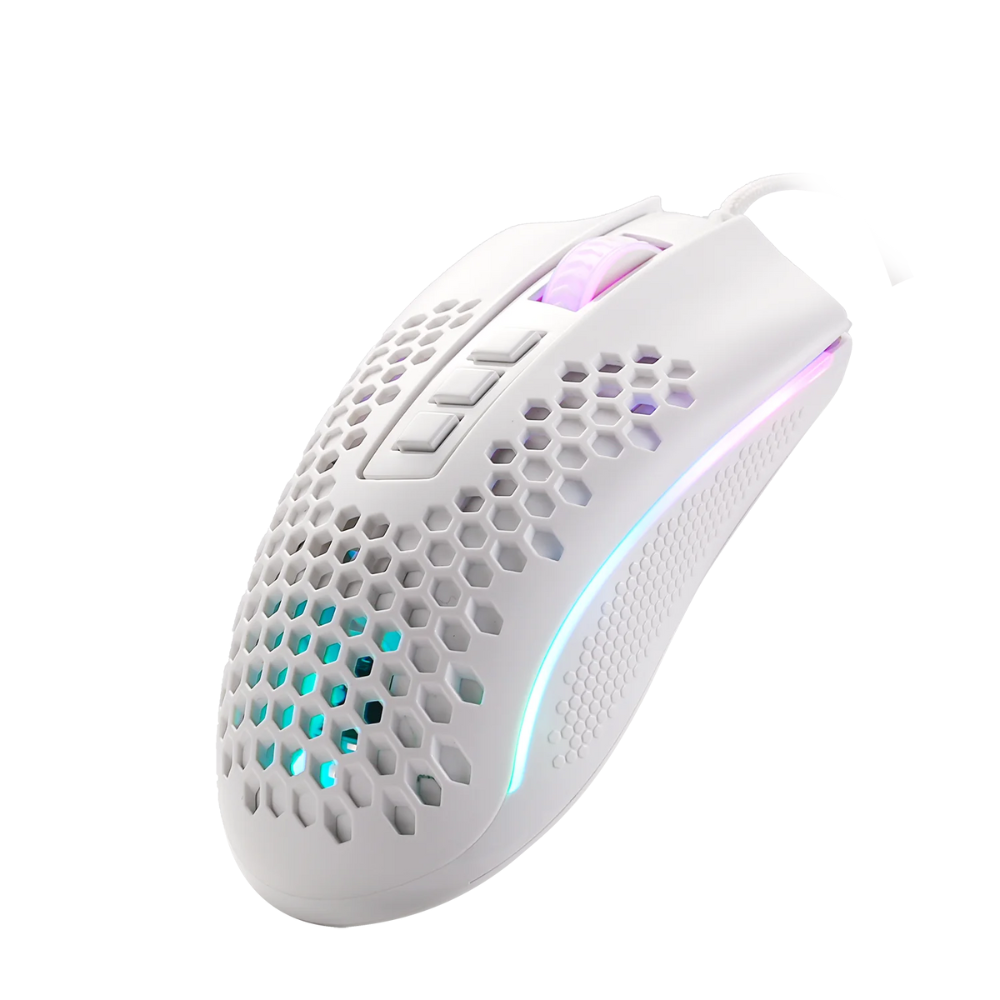 Redragon M808 Storm White Lightweight RGB Gaming Mouse Mouse