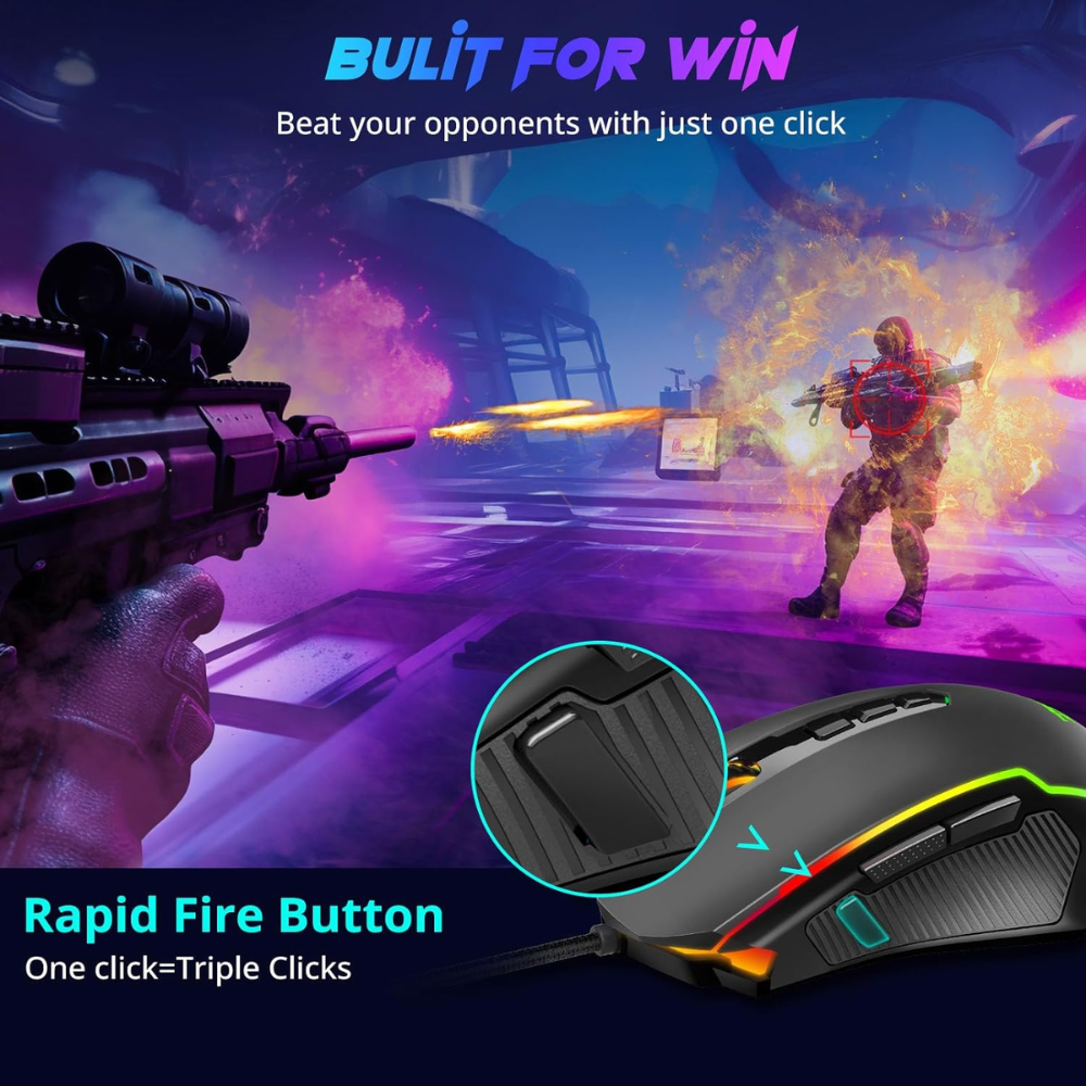 Redragon m910 ranger rgb gaming mouse - Fun Touch