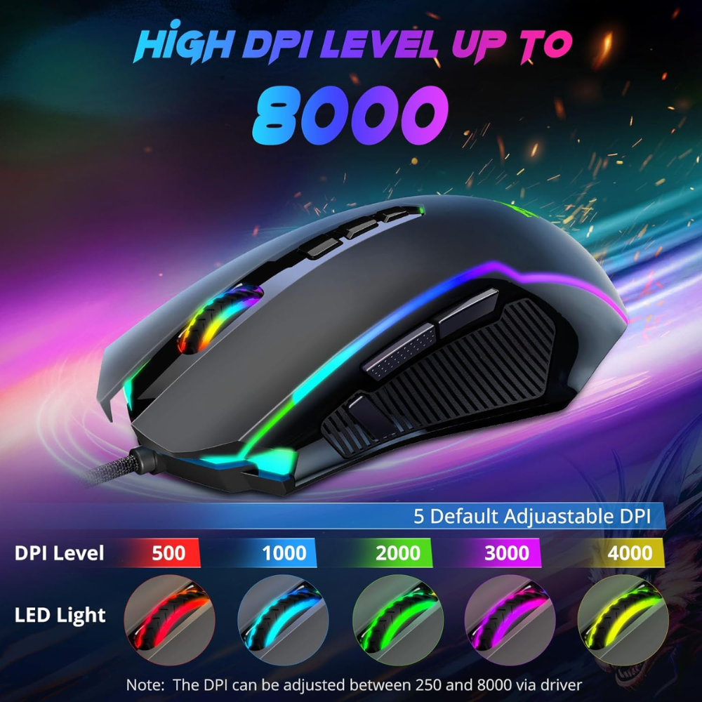 Redragon m910 ranger rgb gaming mouse - Fun Touch