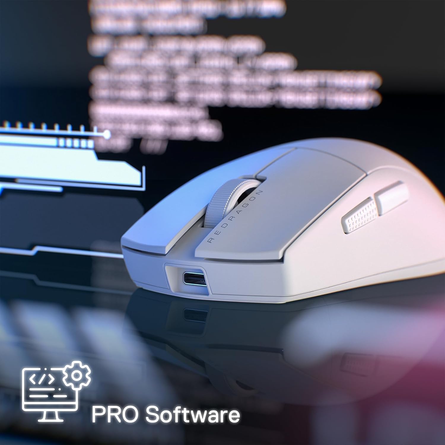 Redragon M916 PRO 3 Mode Wireless Gaming Mouse 4K (26000 DPI) Mouse