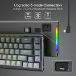 Redragon Shaco K641 PRO 65% Aluminum RGB Mechanical Keyboard 3 Mode 68 Keys