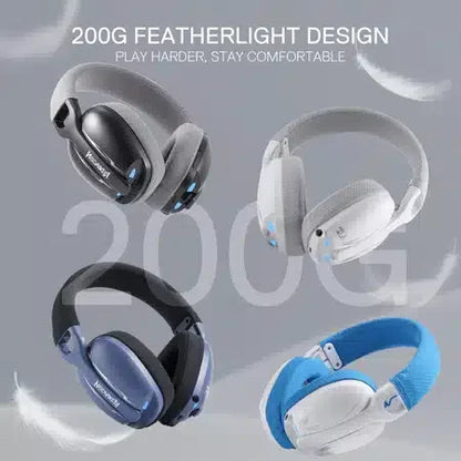 Redragon skuld pro h878 3-mode wireless white led gaming headset - headsets