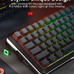 Redragon Wireless Mechanical Keyboard Gasket RGB Gaming Keyboard with Screen &