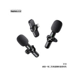 Remax one-to-two live-stream wireless microphone k10 JOD 20