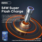Remax RCC237 linger series 54W PD + QC multi compatible Cables & Chargers