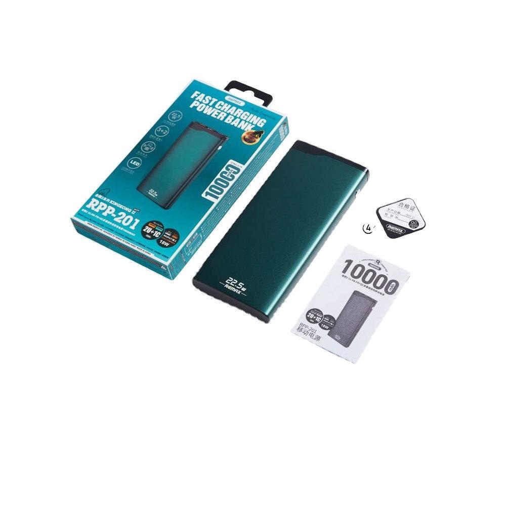 Remax RPP 201 10000Mah Multi Compatible Fast Charging Power Bank Cables &