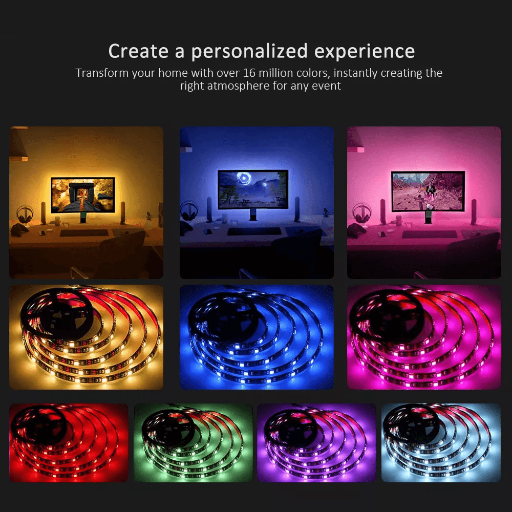 RGB LED Strip light RGB5050 Led with APP Control Lightning