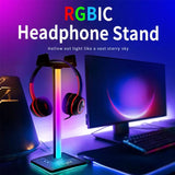 Rgbic headphone stand light display stand detachable ambient light - Fun Touch