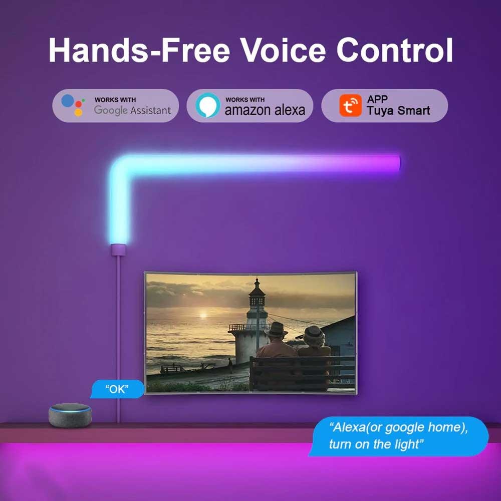 RGBIC LED Smart Wall Lamp Light Lightning