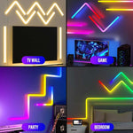 RGBIC LED Smart Wall Lamp Light Lightning