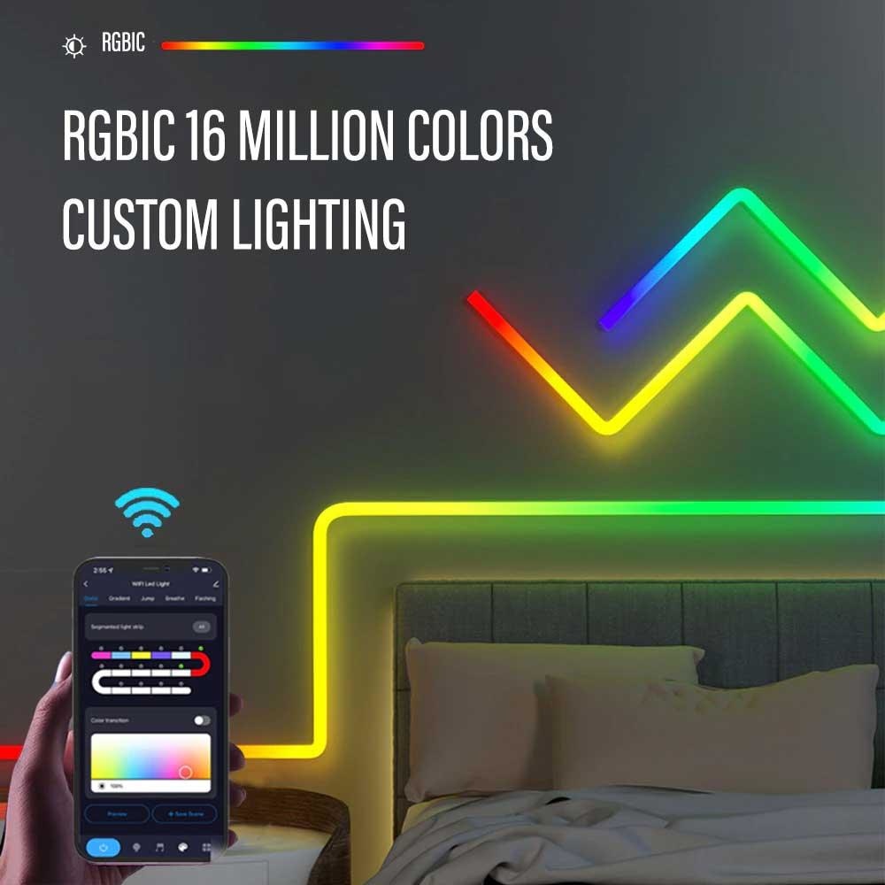 RGBIC LED Smart Wall Lamp Light Lightning
